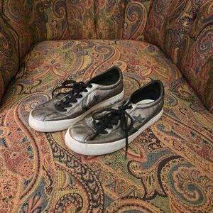 Silver Converse Women's Sneakers